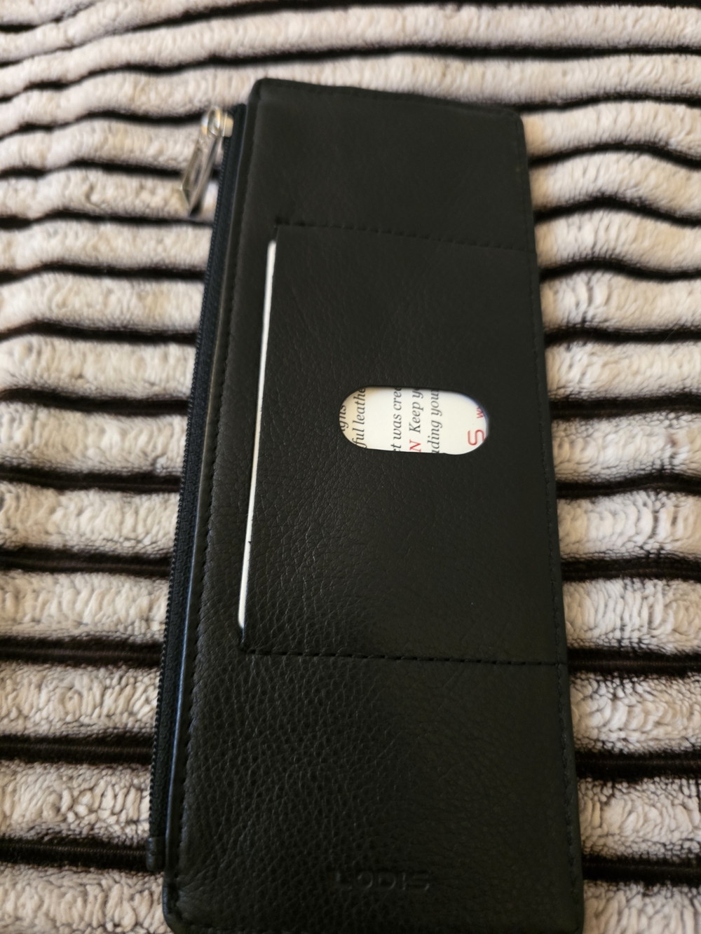LODIS Black Long Wallet Card Holder (RFID) - Picture 3 of 8